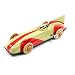 Replica Collectable Tin Toy Vintage Red and Cream Racing Car