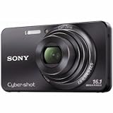 Sony DSCW570 Cyber-shot Digital Still Camera - Black (16.1MP, 5x Optical Zoom) 2.7 inch LCD
