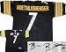 Ben Roethlisberger Autographed/Hand Signed Pittsburgh Steelers Reebok Authentic Black Jersey SBXL Pa