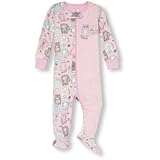 THE CHILDREN'S PLACE(ザ・チルドレンズプレイス) キャットスプリットプリントフッテッドストレチェ ロンパース長袖 5歳【並行輸入】