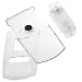 Samsung Gleam SCH-U700 Cell Phone Accessory Bundle - Transparent Clear Crystal Snap-on Cover Case with Clip + Rapid Car + Home Travel Charger