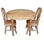 Child's Table Set w/2 sheaf chairs (round table)