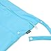 Damero Cute Travel Baby Wet and Dry Cloth Diaper Organizer Bag (Medium, Light Blue)