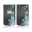Rockstar Blue Design Protective Skin Decal Sticker for Motorola RAZR V3xx Cell Phones