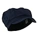 SS/Sophia Cotton Elastic Newsboy Cap-Navy OSFM