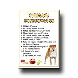 Shiba Inu Property Laws Fridge Magnet No 1