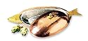 Old Dutch 22&iquest; x 9&frac14;&iquest; x 5&iquest; Solid Copper Covered Fish Platter