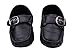 Femizee Baby Boys Girls Breathable Soft Sole Slip on Crib Shoes(Newborn/First Walker/Infant Baby),Black 6-12 Months