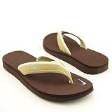 Nike - NIKE Celso Girl Sandals Thongs Brown Beige, Khaki, Tan Womens