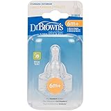 Dr. Brown's Natural Flow Level 3 Standard Nipple, 2 Count