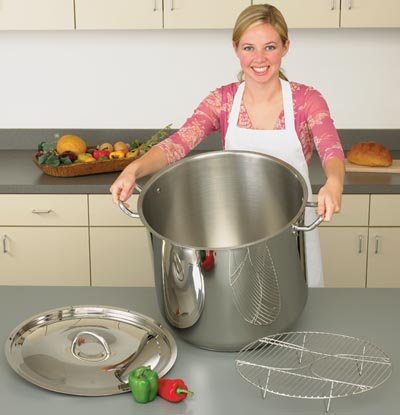 Precise Heat 65 Quart Element Surgical Stainless Steel Stockpot Precise Heat 65 Quart Element Surgical Stainless Steel Stockpot