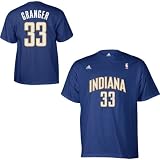 NBA Men's Indiana Pacers Danny Granger Gametime Name & Number Tee (Navy, XX-Large)