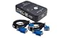 Kinamax KVM-USB2 2-Port USB 2.0 and VGA/SVGA KVM Switch Box with 2 Sets of Cables