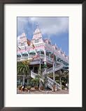 Dutch Architecture of Oranjestad Shops, Aruba, Caribbean Framed Photographic Poster Print by Lisa Engelbrecht, 17x21