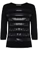 Stripe Sequin Knit Sweater