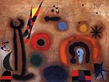 IMAGE OF Libelle Mit Roten Flugein PREMIUM GRADE Rolled CANVAS Art Print Joan Miro 32x24