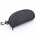 Portable Eye Glasses Sunglasses Zipper Protector Box Hard Case,Black