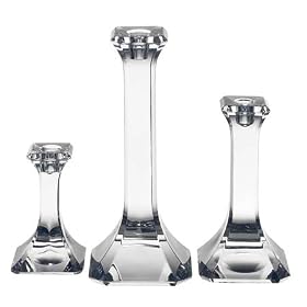 Orrefors Regina 10-7 8-Inch Candlestick, Set of 2 by Orrefors