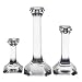 Orrefors Regina 7-1/2-Inch Candlestick, Set of 2
