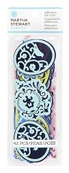 Martha Stewart Crafts Modern Damask Flourish Chipboard Stickers