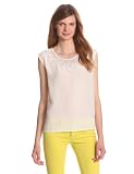 41mpd%2BuX4zL. SL160  Joie Womens Milou Silk With Lace Trim Top