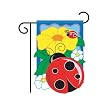 Ladybug Garden Flag