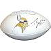Percy Harvin Hand Signed Autographed Minnesota Vikings Full Size Football w/ Photo of Signing