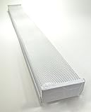 White 4-foot 2-light Ceiling Light Fixture with 2x LED T8 24 Watt Tubes