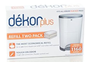 Diaper Dekor Plus Refills 2 Pack