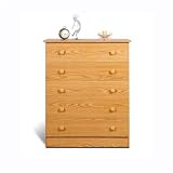 Prepac 5-Drawer Dresser - Oak