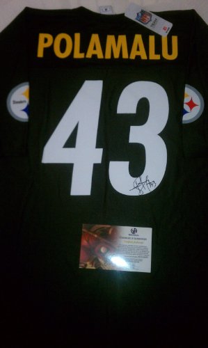 Troy Polamalu Signed Pittsburgh Steelers Jersey