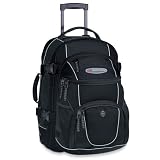 High Sierra Carry-On Wheeled Backpack with Removable Day Pack (Black)