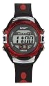 DDP - 4012301 - Montre Enfant Plastique - Quartz Digitale - Bracelet Plastique Noir et Rouge