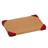 Typhoon Grip-It Wood Chopping Board - Red