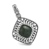 Carolyn Pollack Sterling Silver Color Connections Divinely Formidable Jade Enhancer