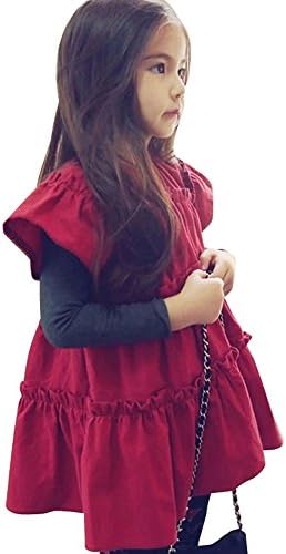 meily(TM) Popular Little Girls Loose Short Sleeve Princess Bowknot Dress,80