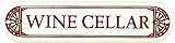 Wine Cellar porcelain on steel sign
