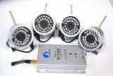 USB Wireless 4 Camera Dvr Surveillance Security System with DVR Card option