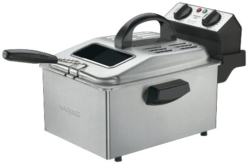 Waring DF250B 1800-Watt Deep Fryer, Brushed Stainless