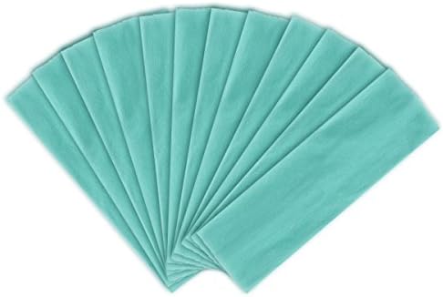 High Quality Cotton Elastic Yoga Fashion Wide Headband, Solid Seafoam (12 pack)