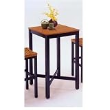 Black/ Oak Bar Table