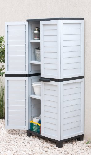 Universal-Schrank XXL Gartenschrank Kunststoffschrank ca. 180 x 50 x 75