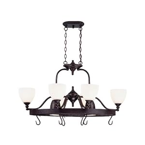 Savoy House 1-3926-6-13 English Bronze Cordial Traditional / Classic 8 Light Pot Rack from the Cordi