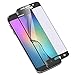 iwolkon 0.2mm Tempered Glass Screen Protector Film for Samsung Galaxy S6 Edge - Black