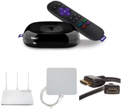 Roku Basic Cut-the-Cord Bundle (Includes: Router, Antenna, Roku Streaming Media Player, and HDMI Cable)