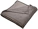 Amazon Brand – Pinzon Velvet Plush Blanket - Twin, Grey
