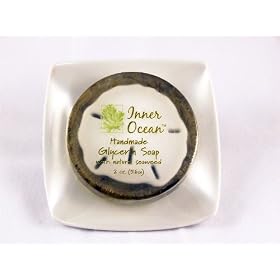 Click here to buy Sand Dollar Seaweed Soap with Porcelain Soap Dish.