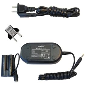 HQRP AC Adapter for Canon PowerShot A1300, SX150 IS, A800, A810 Digital Camera, Power Supply Cord + Euro Plug Adapter