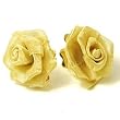 Gold Meshed Rose Post Earrings Fashion Jewelry