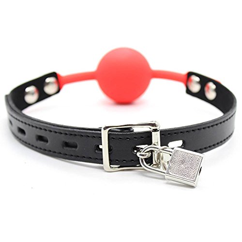 Red mouth ball gag harness mouth restraints adult produ…